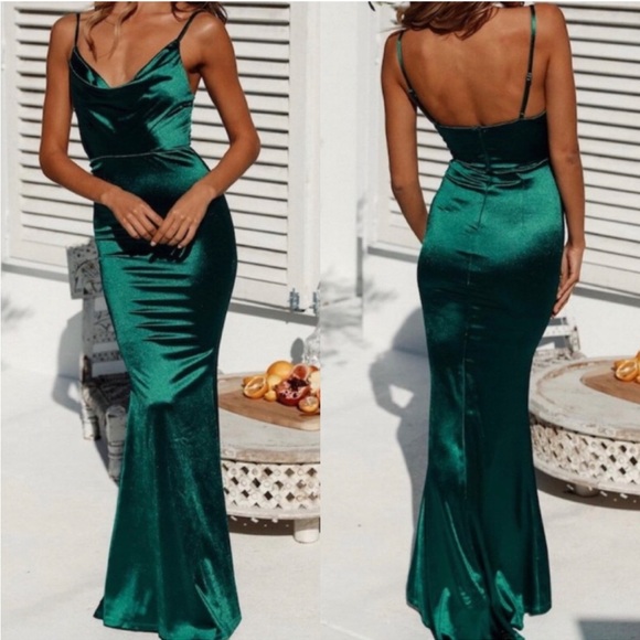 Hello Molly Dresses & Skirts - NWT HELLO MOLLY Emerald Green Gown Dress Size S 4